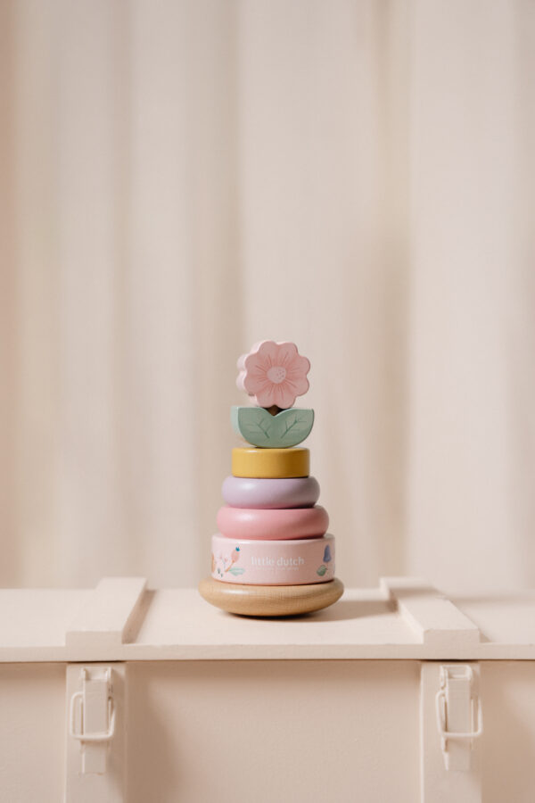 Rocking ring stacker wood - Fairy Garden FSC